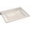 Lavabo Geberit PUBLICA 700x550mm sans trou de robinetterie sans trop pleinavec découpe we