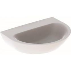Lavabo Geberit RENOVA sans trou de robinetterie sans trop plein 650x500mm blanc KT