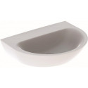 Lavabo Geberit RENOVA sans trou de robinetterie sans trop plein 650x500mm blanc KT