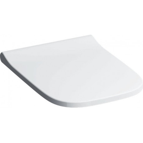 Siège de toilette Smyle Square, design mince, avec fermeture en douceur