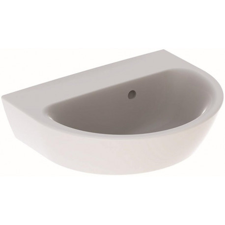 Lave-mains droite NOVA sans trou de robinetterieavec trop plein 450x360mm blanc