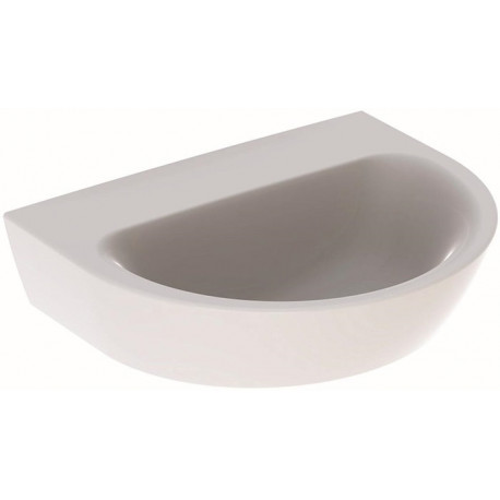 Lavabo Geberit RENOVA sans trou de robinetterie sans trop plein 550x450mm blanc KT