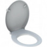 Abattant WC Geberit Renova Comfort, adapté PMR, antibactérien, fermeture standard, fixation par le haut, Blanc