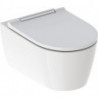 Pack WC suspendu Geberit ONE, caréné, TurboFlush, abattant ralenti et déclipsable, KeraTect, Blanc/chromé
