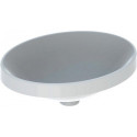 Lavabo à encastrer VariForm oval 500x400mm sans trou de robinetterie sans trop plein blanc KT