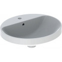 Lavabo à encastrer VariForm oval 500x450mm avec trou pour robinetavec trop plein blanc KT