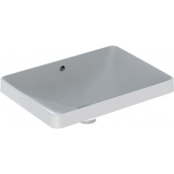 Lavabo à encastrer VariForm rectangulaire 550x400mm sans trou de robinetterieavec trop plein blanc KT