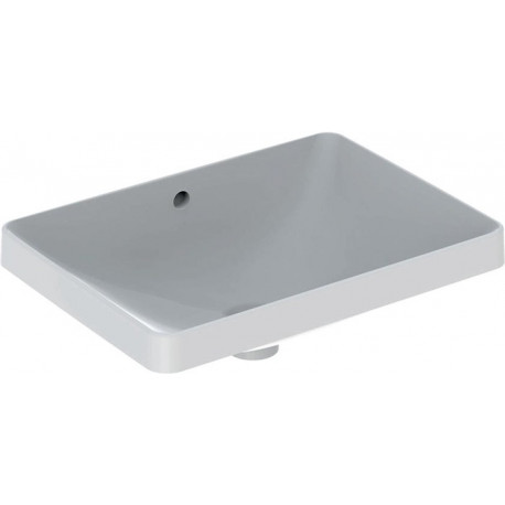Lavabo à encastrer VariForm rectangulaire 550x400mm sans trou de robinetterieavec trop plein blanc KT