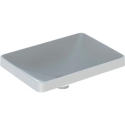 Lavabo à encastrer VariForm rectangulaire 550x400mm sans trou de robinetterie sans trop plein blanc KT