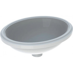 Lavabo sous plan VariForm oval 420x330mm sans trou de robinetterie sans trop plein blanc KT