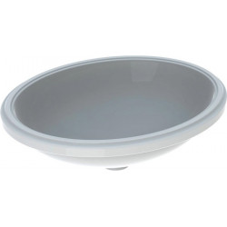 Lavabo sous plan VariForm oval 500x400mm sans trou de robinetterie sans trop plein blanc KT