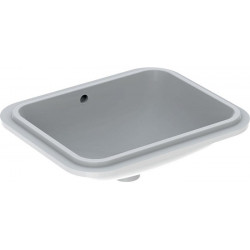 Lavabo sous plan VariForm rectangulaire 450x350mm sans trou de robinetterieavec trop plein blanc KT