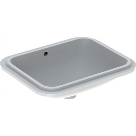 Lavabo sous plan VariForm rectangulaire 450x350mm sans trou de robinetterieavec trop plein blanc KT