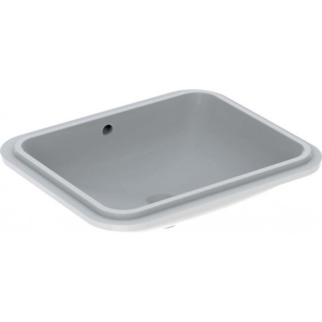 Lavabo sous plan VariForm rectangulaire 500x400mm sans trou de robinetterieavec trop plein blanc KT