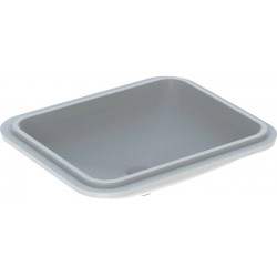 Lavabo sous plan VariForm rectangulaire 500x400mm sans trou de robinetterie sans trop plein blanc KT