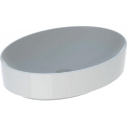 Lavabo VariForm oval 550x400mm sans trou de robinetterie sans trop plein blanc KT