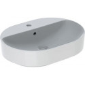 Lavabo VariForm elliptique 600x450mm avec trou pour robinetavec trop plein blanc KT