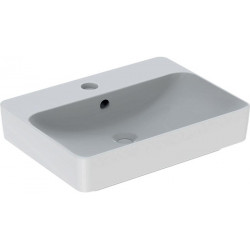Lavabo VariForm rectangulaire 600x450mm avec trou pour robinetavec trop plein blanc KT