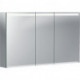 Armoire de toilette Geberit Optionavec éclairage et trois portes: Largeur 120cm, Hauteur 70cm, Profondeur 15cm, , miroir extérieur, miroirs intérieur et extérieur