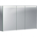 Armoire de toilette Geberit Optionavec éclairage et trois portes: Largeur 120cm, Hauteur 70cm, Profondeur 15cm, , miroir extérieur, miroirs intérieur et extérieur