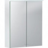 Armoire de toilette basique avec éclairage. deux portes. 55x67.5x14cm