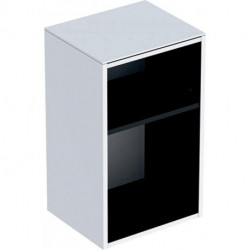 Meuble latéral bas Geberit Smyle Square, sans porte: Largeur 36cm, Hauteur 60cm, Profondeur 29.9cm, Blanc / Laqué ultra-brillant