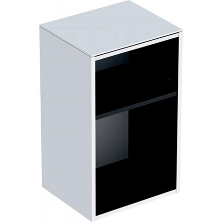Meuble latéral bas Geberit Smyle Square, sans porte: Largeur 36cm, Hauteur 60cm, Profondeur 29.9cm, Blanc / Laqué ultra-brillant