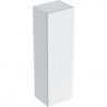 Colonne mi-haute Geberit Smyle Squareavec une porte: Largeur 36cm, Hauteur 118cm, Profondeur 29.9cm, Blanc / Laqué ultra-brillant