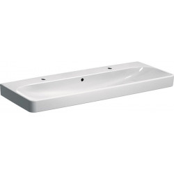 Lavabo Smyle Squadroite120x48cm 2 trous pour robinetterie . avec trop-plein.. KeraTect