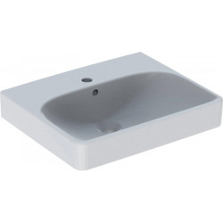 Lave-mains GE Smyle Squadroite50x41cm avec trou pour robinetterie. avec trop-plein.. KeraTect
