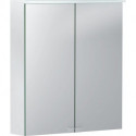 Armoire de toilette basique avec éclairage. deux portes. 60x67.5x14cm