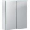 Armoire de toilette basique avec éclairage. deux portes. 60x67.5x14cm