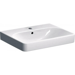 Lavabo Smyle Squadroite60x48cm avec trou pour robinetterie. avec trop-plein.. KeraTect