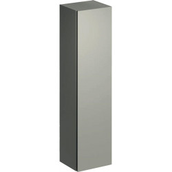 Colonne haute Geberit Xeno²avec une porte et miroir intérieur: Largeur 40cm, Hauteur 170cm, Profondeur 35.1cm, Greige / Laqué mat