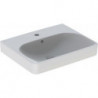 Lavabo Smyle Squadroite55x44cm avec trou pour robinetterie. avec trop-plein.. KeraTect