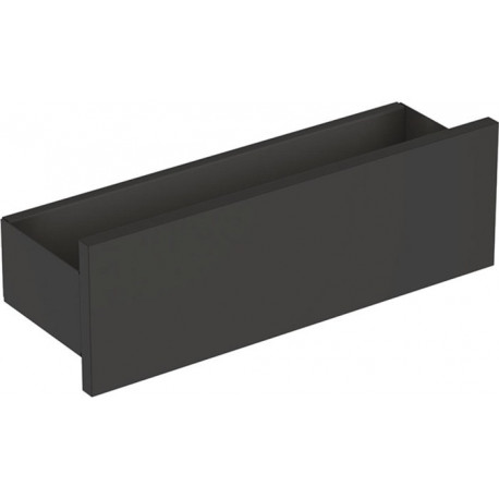 Etagère murale Geberit Smyle Square: Largeur 45cm, Hauteur 14.8cm, Profondeur 15cm, gris velouté / thermopoudré mat, gris velouté / laqué mat
