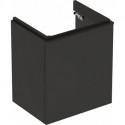 Meuble bas Geberit Smyle Square pour lavabo,avec une porte: Largeur 53.6cm, Hauteur 61.7cm, Profondeur 43.3cm, gris velouté / laqué mat, gris velouté / thermopoudré mat, Largeur de lavabo:55cm, Charnières à gauche 