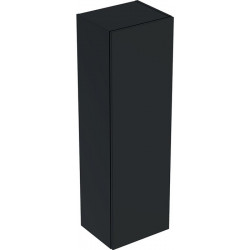 Colonne mi-haute Geberit Smyle Squareavec une porte: Largeur 36cm, Hauteur 118cm, Profondeur 29.9cm, Gris velouté / Laqué mat
