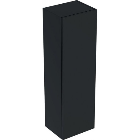 Colonne mi-haute Geberit Smyle Squareavec une porte: Largeur 36cm, Hauteur 118cm, Profondeur 29.9cm, Gris velouté / Laqué mat