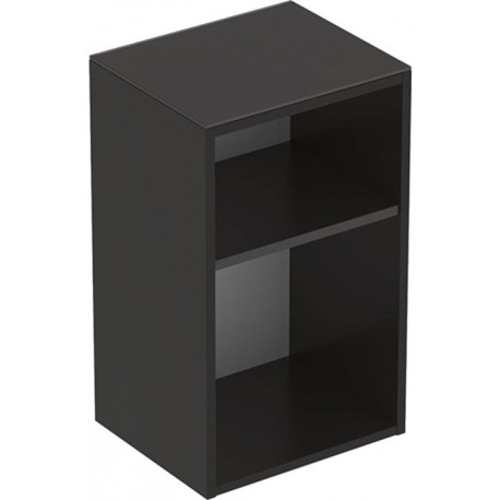 Meuble latéral bas Geberit Smyle Square, sans porte: Largeur 36cm, Hauteur 60cm, Profondeur 29.9cm, Gris velouté / Laqué mat