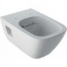 Cuvette WC suspendu Geberit Renova Plan, semi-carénée, Rimfree, 54cm, Blanc