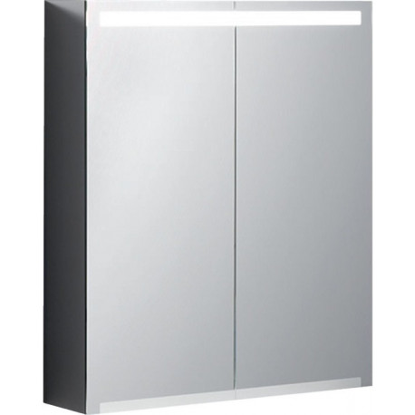 Armoire de toilette Geberit Optionavec éclairage et deux portes: Largeur 60cm, Hauteur 70cm, Profondeur 15cm, , miroir extérieur, miroirs intérieur et extérieur
