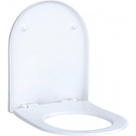 Abattant WC Slim ACANTO avec couvercle, enveloppant, antibactérien, blanc-alpin GEBERIT
