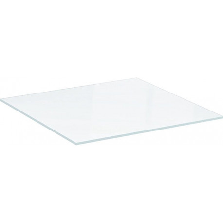 Tablette en verre Geberit Xeno²: Largeur 58cm, Hauteur 0.8cm, Profondeur 45cm