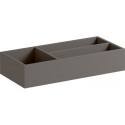 Casier de rangement Geberit Xeno², agencement en T: B:32.3cm, H:6.2cm, T:15cm, Gris scultura / Mélamine structuré bois