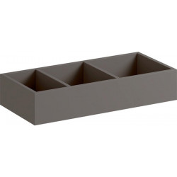 Casier de rangement Geberit Xeno², agencement en H: B:32.3cm, H:6.2cm, T:15cm, Gris scultura / Mélamine structuré bois