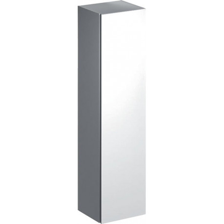 Colonne haute Geberit Xeno²avec une porte et miroir intérieur: Largeur 40cm, Hauteur 170cm, Profondeur 35.1cm, Blanc / Laqué ultra-brillant