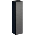 Colonne haute Geberit Xeno²avec une porte et miroir intérieur: Largeur 40cm, Hauteur 170cm, Profondeur 35.1cm, Gris scultura / Mélamine structuré bois