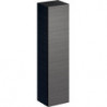 Colonne haute Geberit Xeno²avec une porte et miroir intérieur: Largeur 40cm, Hauteur 170cm, Profondeur 35.1cm, Gris scultura / Mélamine structuré bois