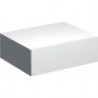 Meuble latéral bas Geberit Xeno²avec un tiroir: Largeur 58cm, Hauteur 20cm, Profondeur 46.2cm, Blanc / Laqué ultra-brillant